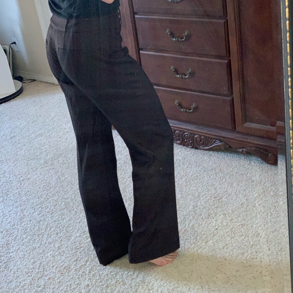 WHBM Wide Leg Pants Size 4 Never Worn Burgandy